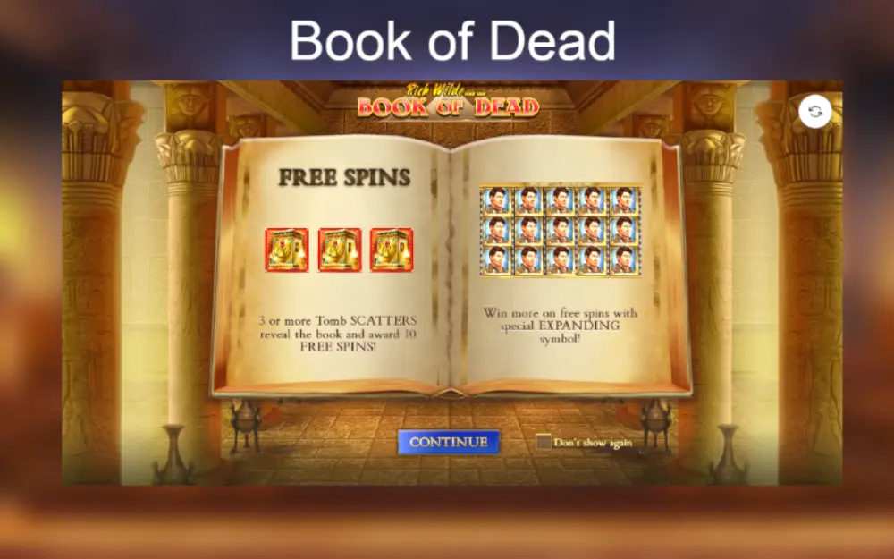 Ігровий автомат Book of Dead на гроші