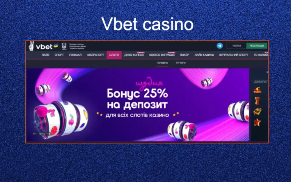 Vbet онлайн казино в Україні