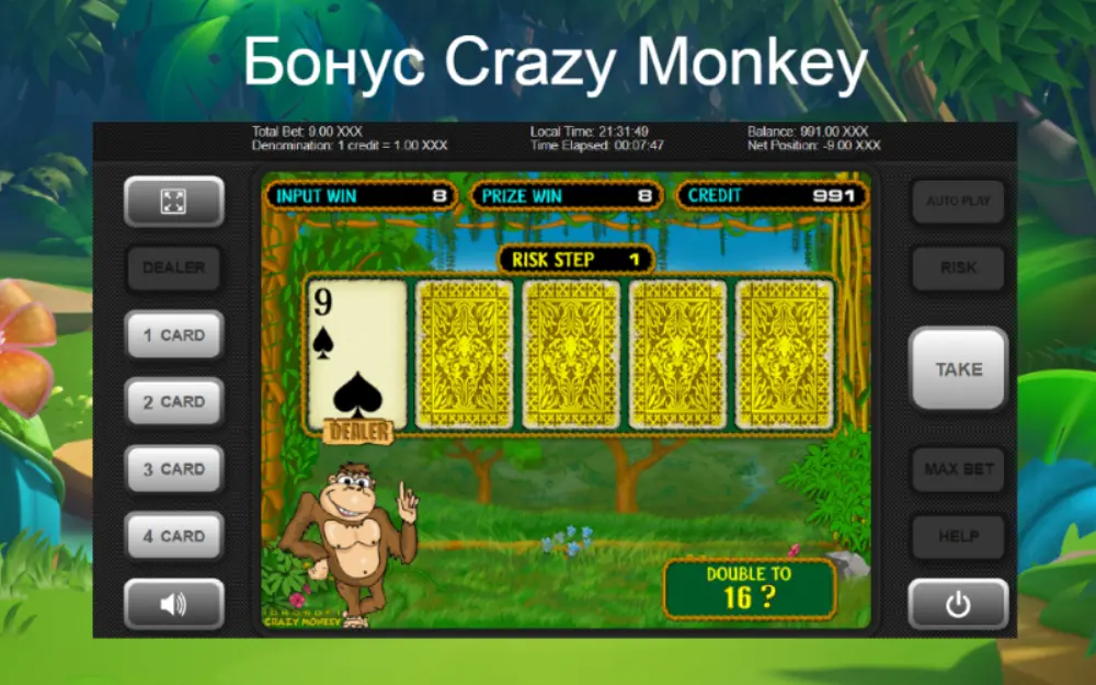 Що таке бонусна гра в Crazy Monkey?